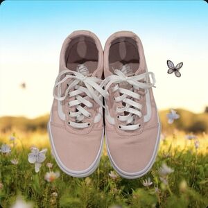 Vans Women's Off The Wall Skateboard Shoes Light Pink Size 7.5 US